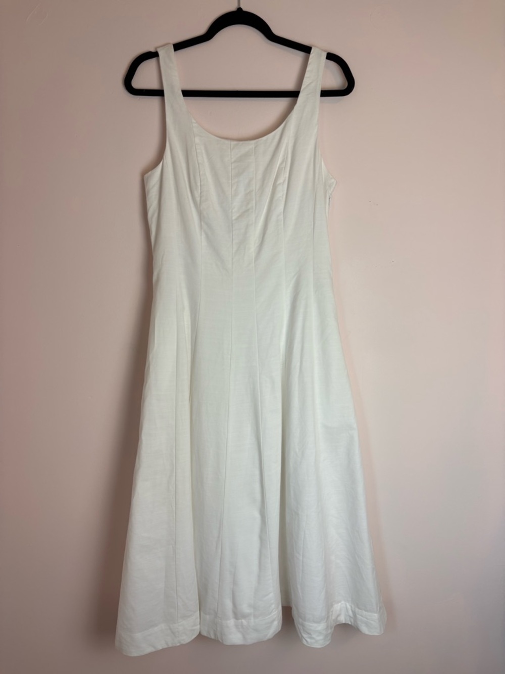 New with tags- new day White Midi Scoop-Neck Dress - Picture 4 of 6
